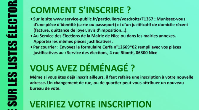 Elections municipales 2026 : inscrivez-vous sur les listes électorales !